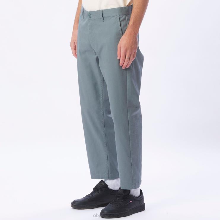 ropa hoja 8RB6X971 OBEY hombres pantalón rezagado inundado