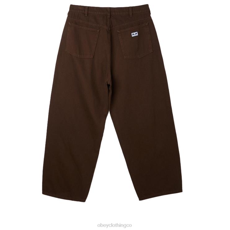 ropa java marrón 8RB6X928 OBEY hombres jean holgado