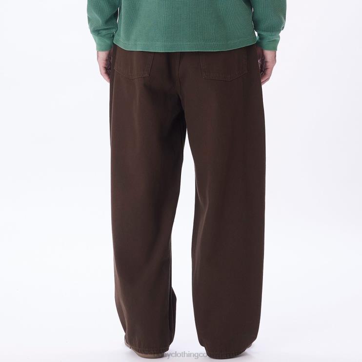 ropa java marrón 8RB6X928 OBEY hombres jean holgado