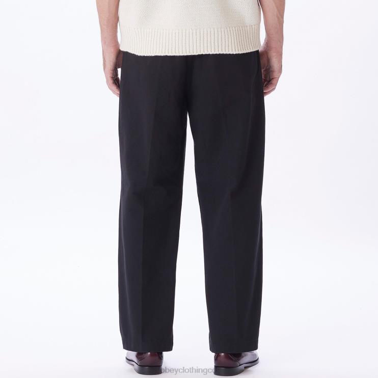 ropa negro 8RB6X942 OBEY hombres pantalón inmobiliario