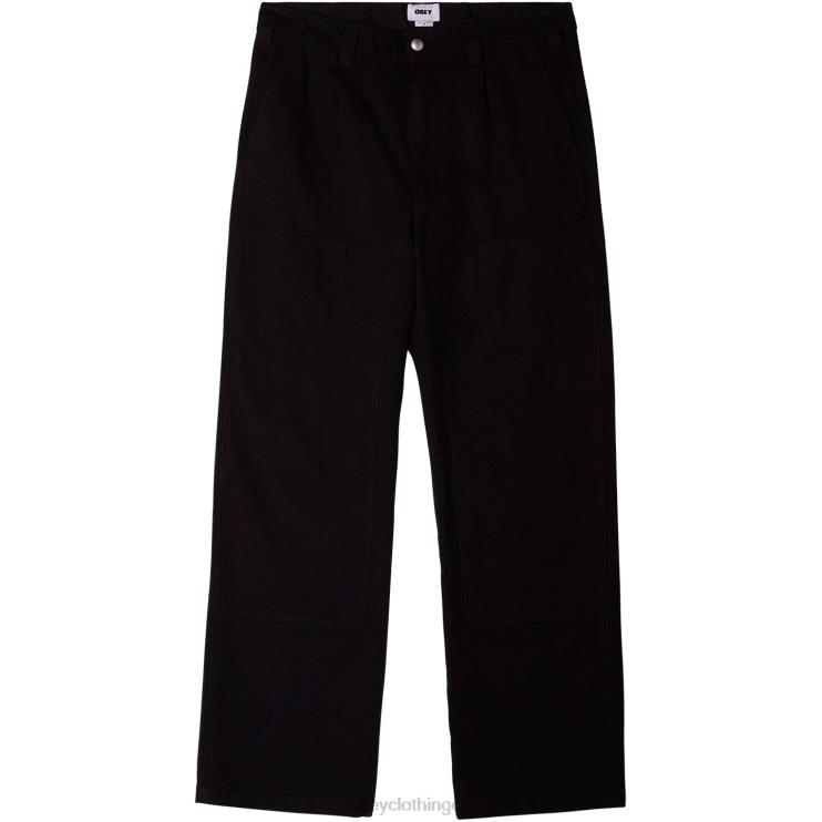 ropa negro 8RB6X948 OBEY hombres pantalón tornero
