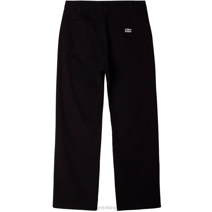 ropa negro 8RB6X948 OBEY hombres pantalón tornero