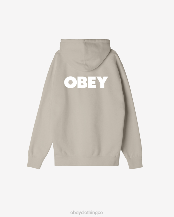 ropa Gris plateado 8RB6X1019 OBEY hombres capucha premium audaz