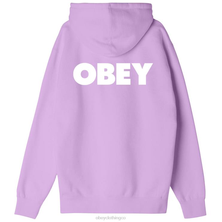 ropa lavanda digital 8RB6X1005 OBEY hombres capucha audaz y pesada