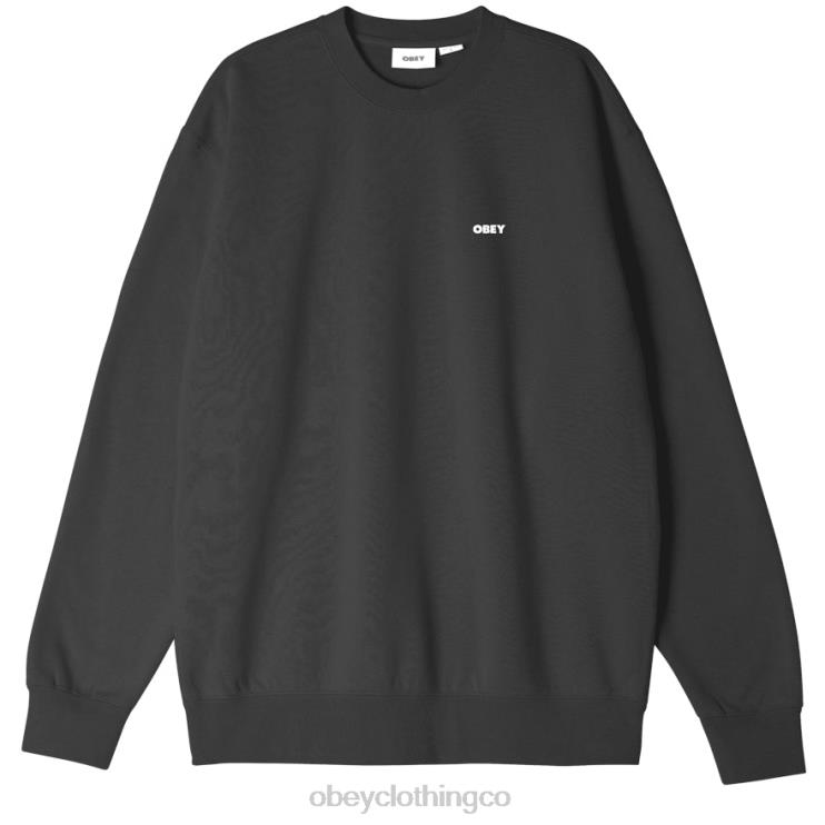 ropa negro 8RB6X1040 OBEY hombres cuello redondo premium audaz