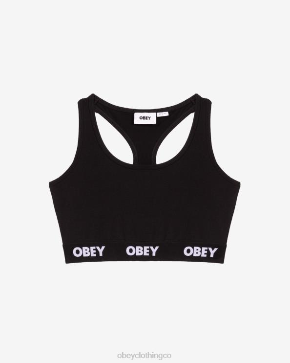 accesorios negro 8RB6X631 OBEY mujer bralette (paquete de 2)