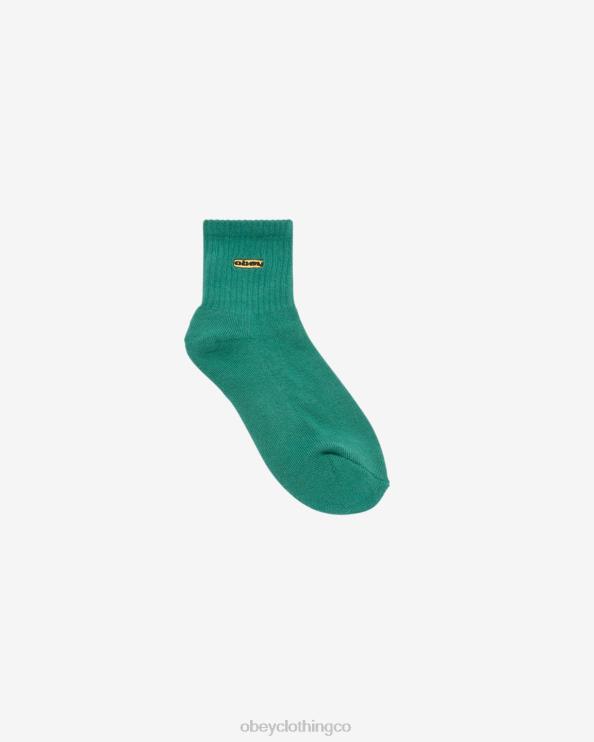 accesorios verde aventurina 8RB6X637 OBEY mujer calcetines ovalados