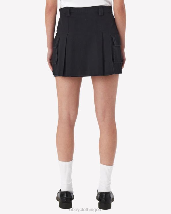 ropa negro 8RB6X537 OBEY mujer minifalda cargo andrea