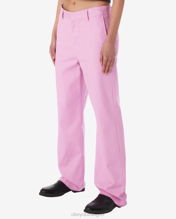 ropa lavanda pastel 8RB6X520 OBEY mujer pantalón diario