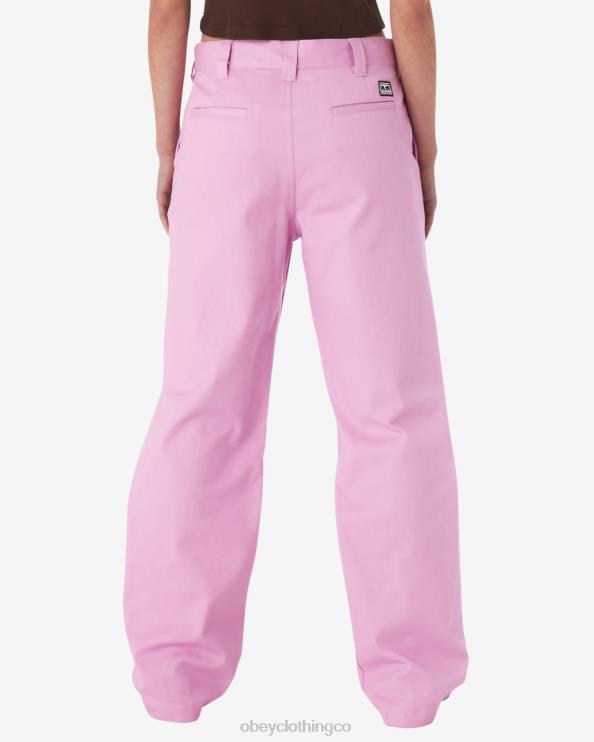 ropa lavanda pastel 8RB6X520 OBEY mujer pantalón diario