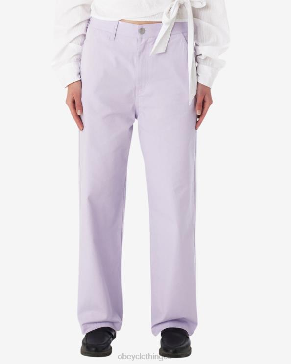 ropa pétalo de orquídea 8RB6X521 OBEY mujer pantalón carpintero rosa