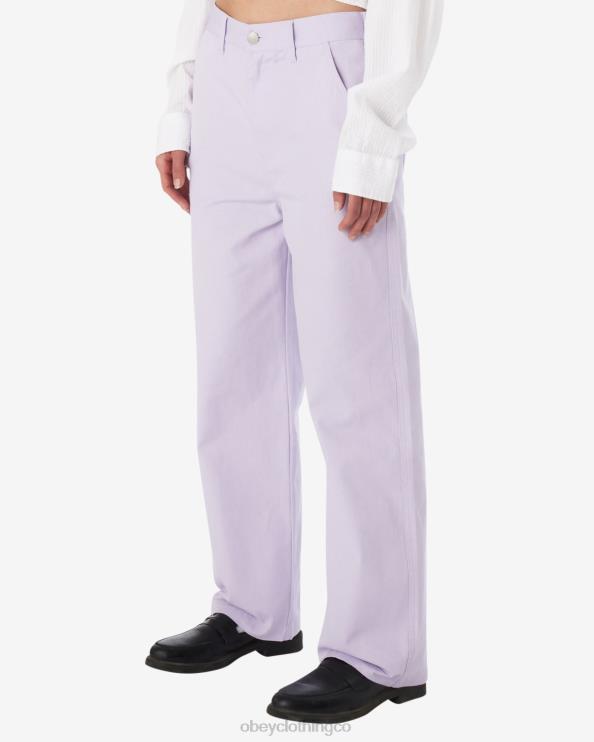 ropa pétalo de orquídea 8RB6X521 OBEY mujer pantalón carpintero rosa