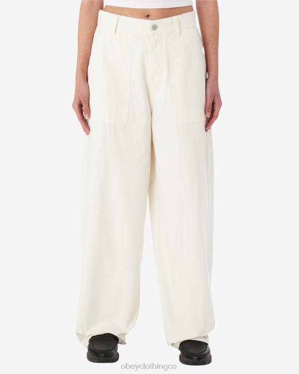 ropa sin blanquear 8RB6X523 OBEY mujer pantalón utilitario eugene