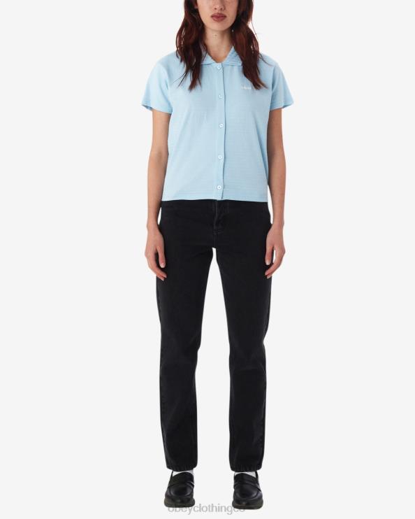 ropa cielo limpio 8RB6X562 OBEY mujer botón abajo