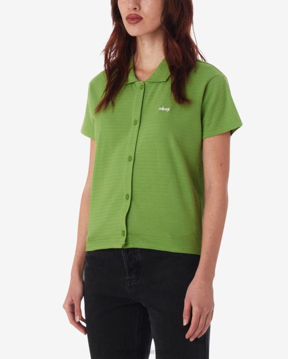 ropa verde picante 8RB6X561 OBEY mujer botón abajo