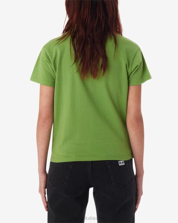 ropa verde picante 8RB6X561 OBEY mujer botón abajo