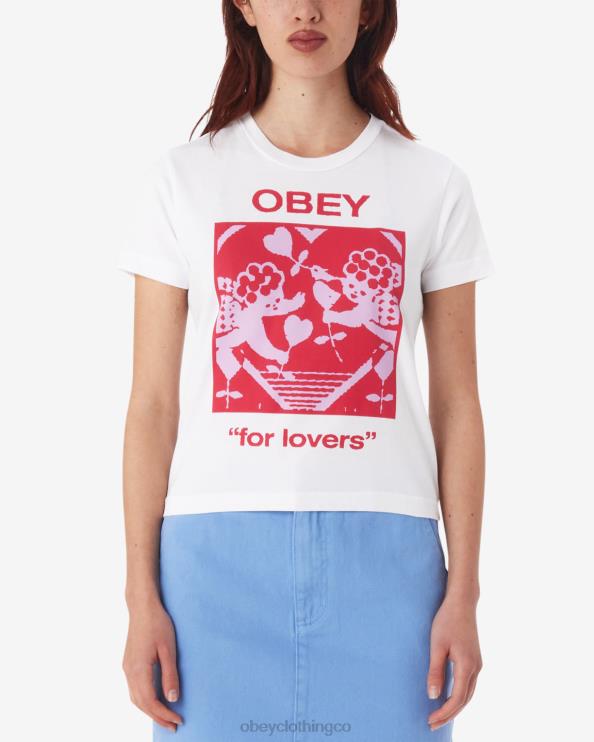 ropa blanco 8RB6X609 OBEY mujer para los amantes camiseta kaylin