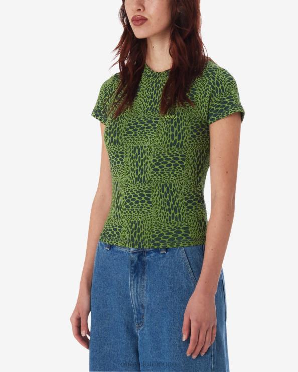 ropa verde picante multi 8RB6X564 OBEY mujer camiseta jubatus