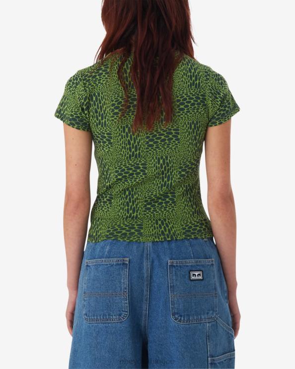 ropa verde picante multi 8RB6X564 OBEY mujer camiseta jubatus