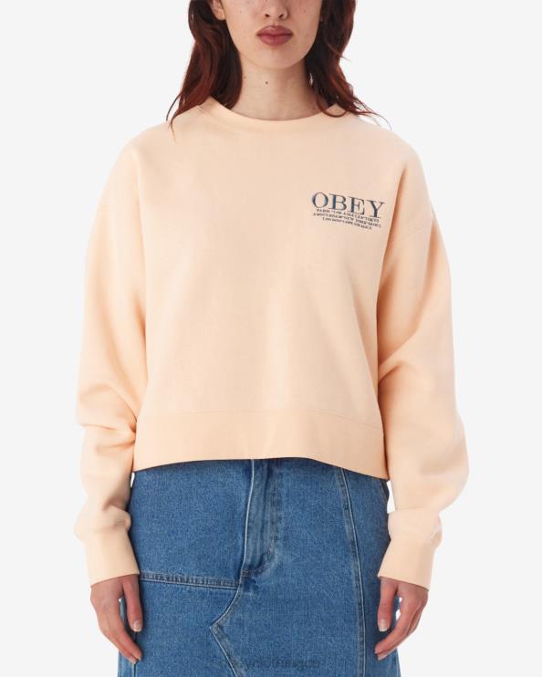 ropa parfait de durazno 8RB6X590 OBEY mujer ciudades cuello redondo