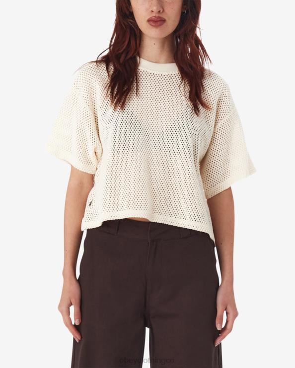 ropa sin blanquear 8RB6X552 OBEY mujer top de malla alex