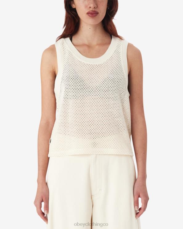 ropa sin blanquear 8RB6X560 OBEY mujer tanque de malla hudson