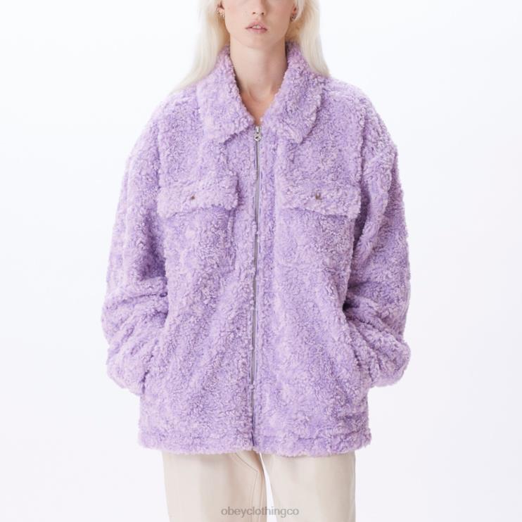 ropa Rosa purpura 8RB6X645 OBEY mujer chaqueta brenda