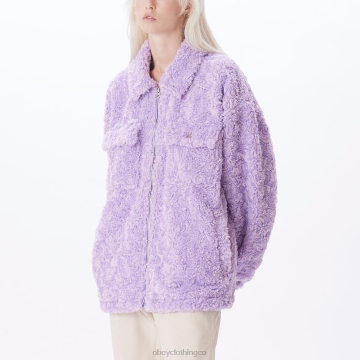 ropa Rosa purpura 8RB6X645 OBEY mujer chaqueta brenda