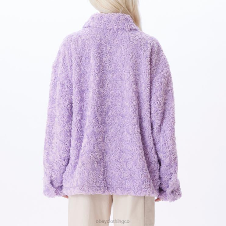 ropa Rosa purpura 8RB6X645 OBEY mujer chaqueta brenda