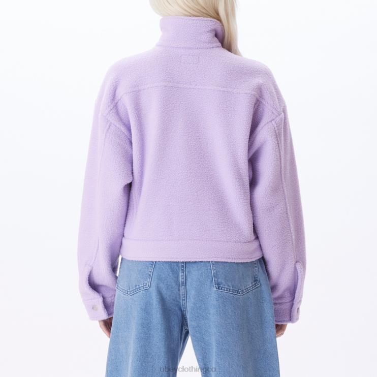 ropa Rosa purpura 8RB6X667 OBEY mujer chaqueta melanie