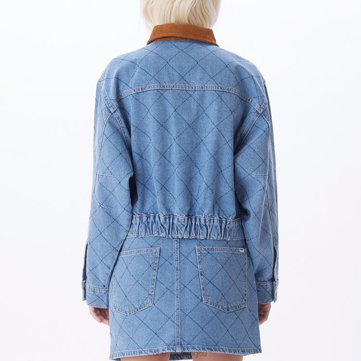 ropa índigo claro 8RB6X661 OBEY mujer chaqueta ariana