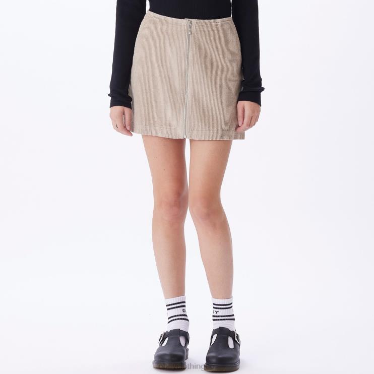ropa Gris plateado 8RB6X701 OBEY mujer falda greta