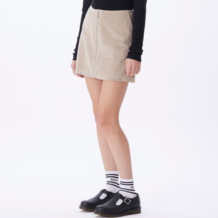 ropa Gris plateado 8RB6X701 OBEY mujer falda greta