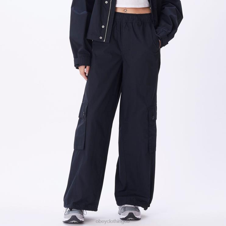 ropa negro 8RB6X699 OBEY mujer pantalón cargo dylan