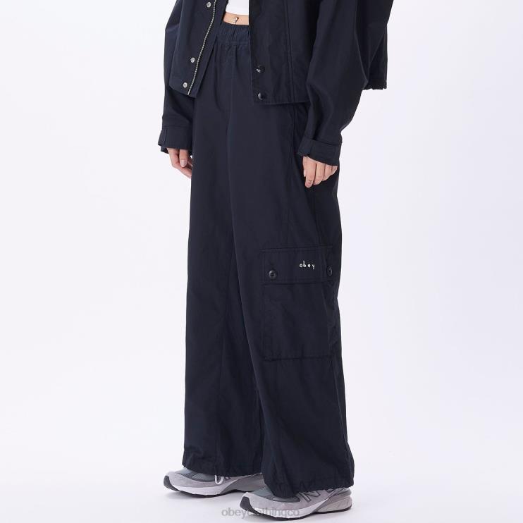 ropa negro 8RB6X699 OBEY mujer pantalón cargo dylan