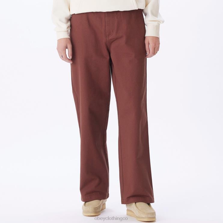 ropa sepia 8RB6X680 OBEY mujer pantalón de carpintero brighton
