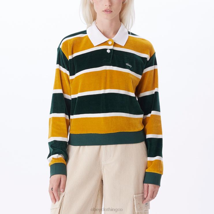 ropa cedro oscuro multi 8RB6X703 OBEY mujer polo swinton