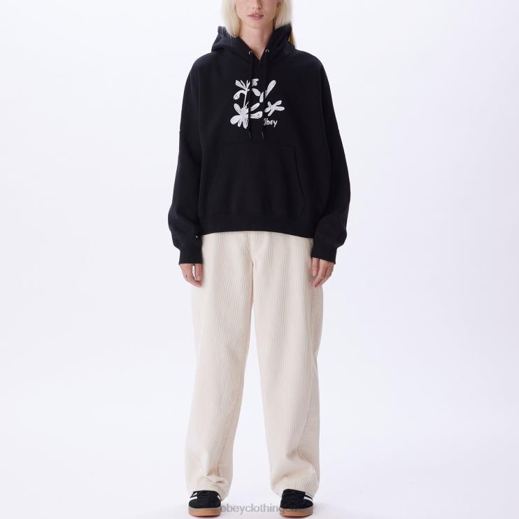 ropa negro 8RB6X693 OBEY mujer sudadera con capucha ellis