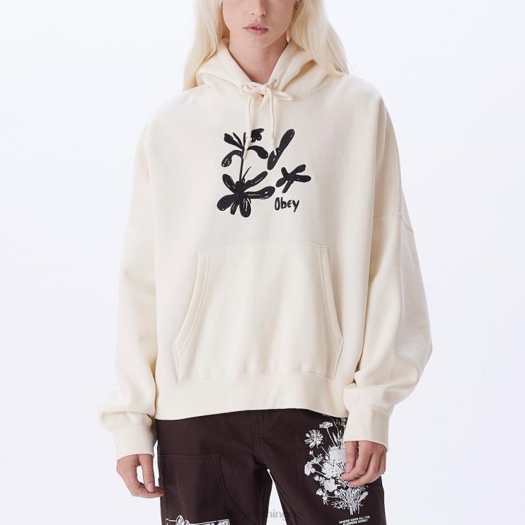 ropa sin blanquear 8RB6X694 OBEY mujer sudadera con capucha ellis